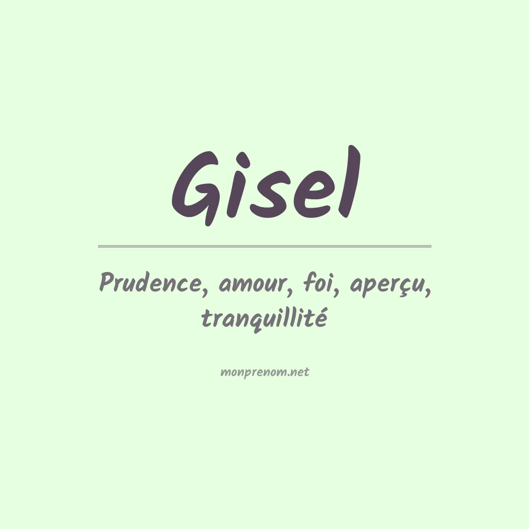 Prénom Gisel