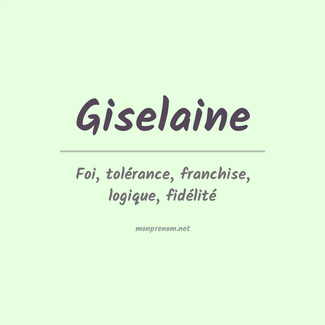 Prénom Giselaine