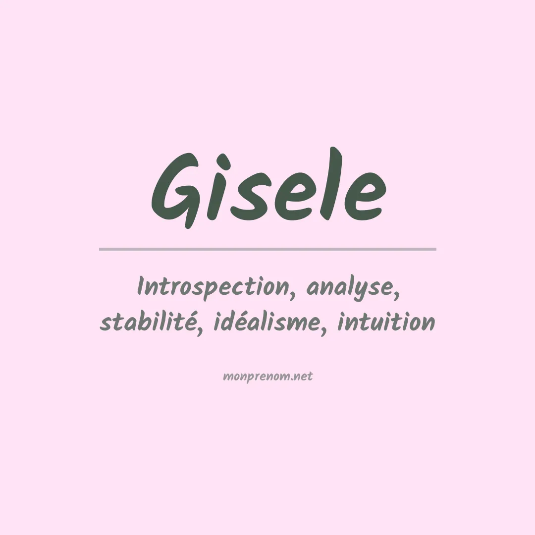 Prénom Gisele