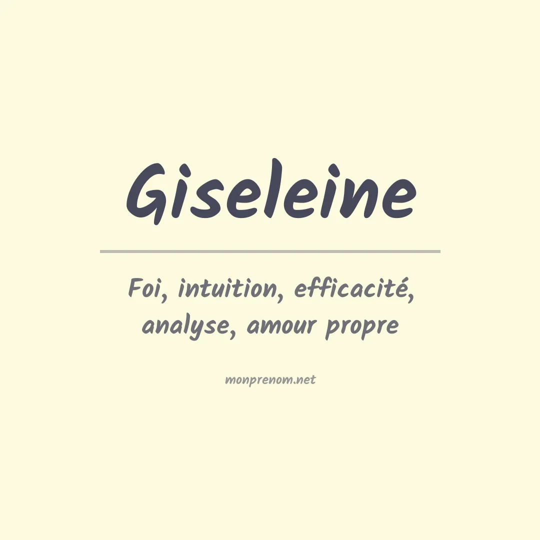 Signification du prénom Giseleine