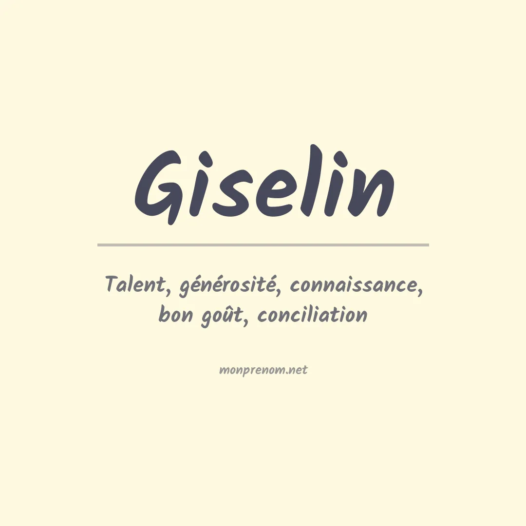 Prénom Giselin