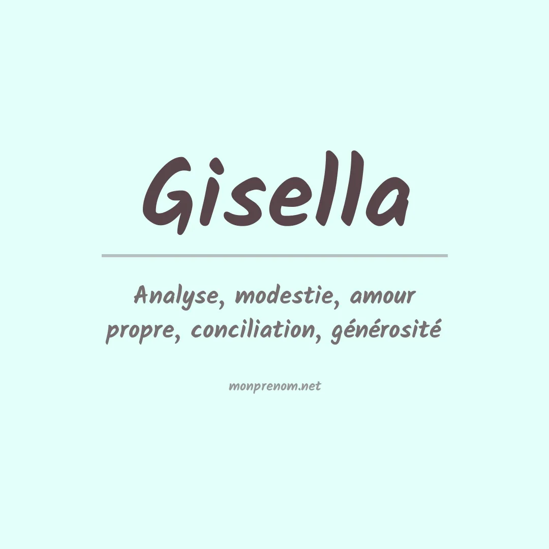 Prénom Gisella