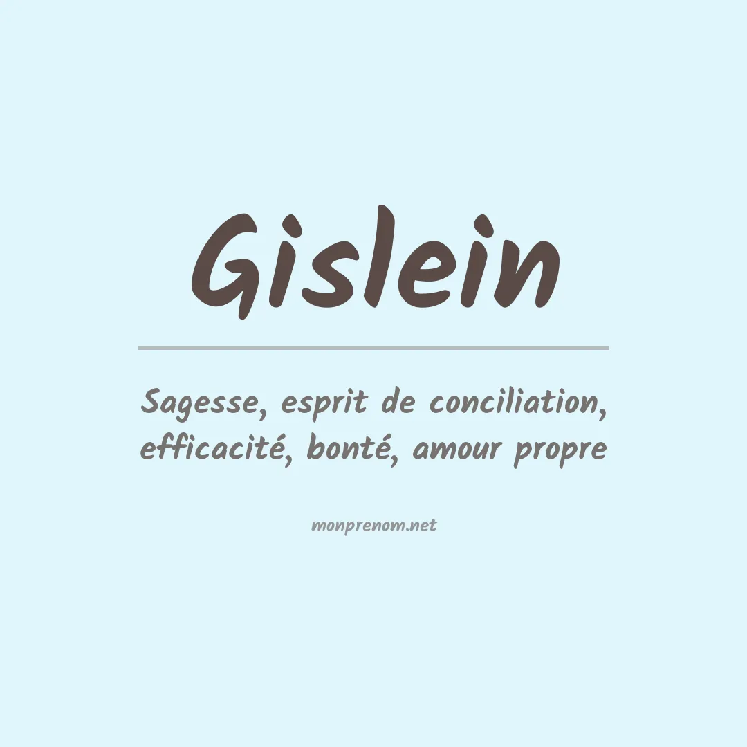 Prénom Gislein