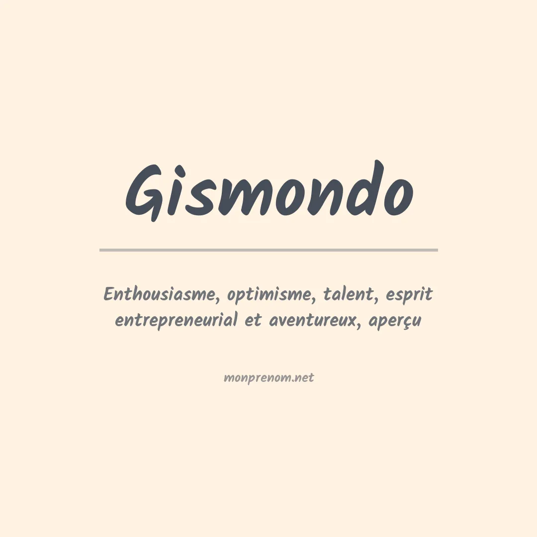 Signification du prénom Gismondo