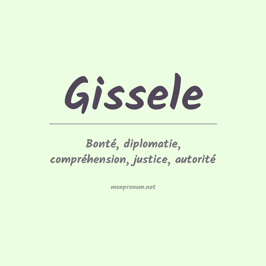 Signification du prénom Gissele