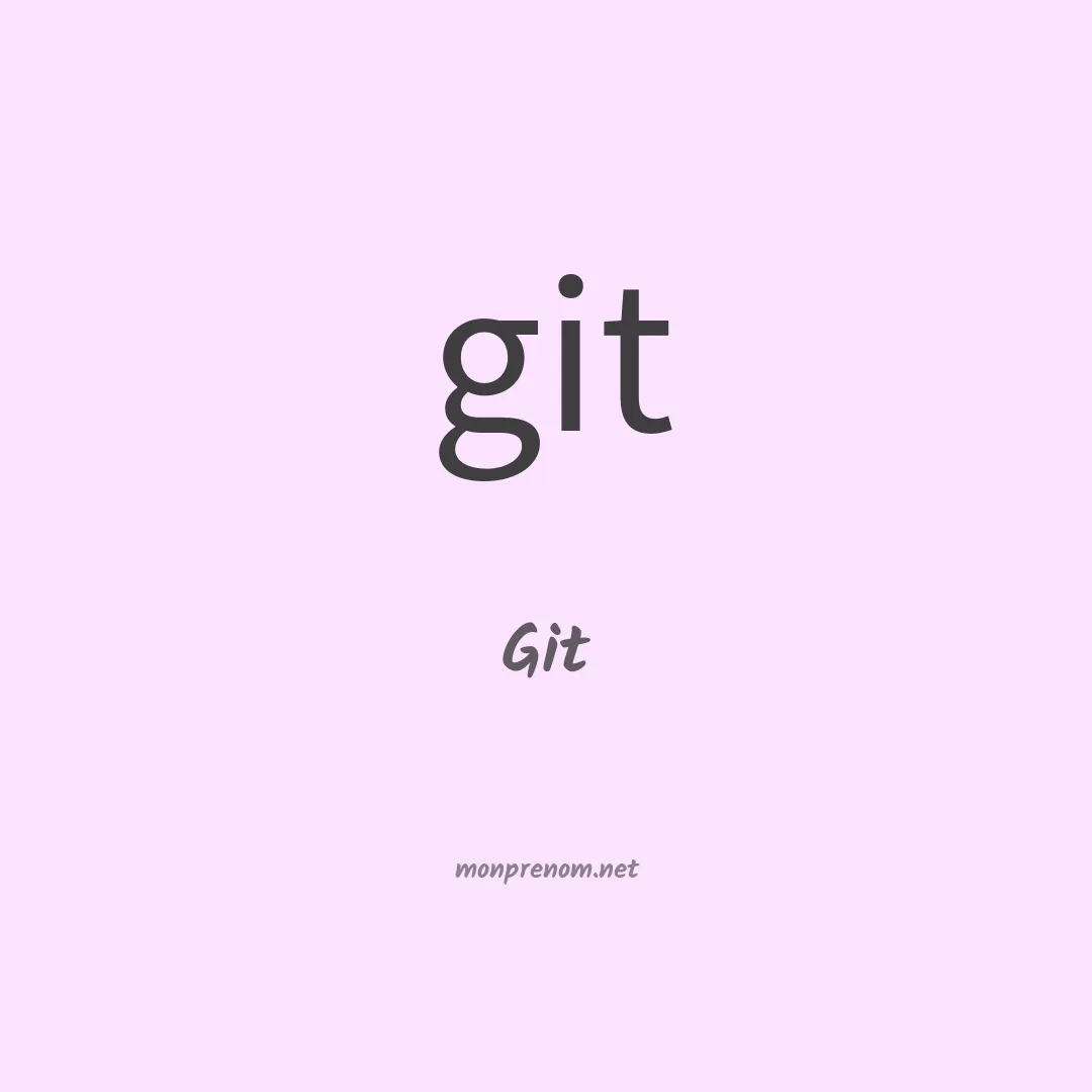 Git en chinois