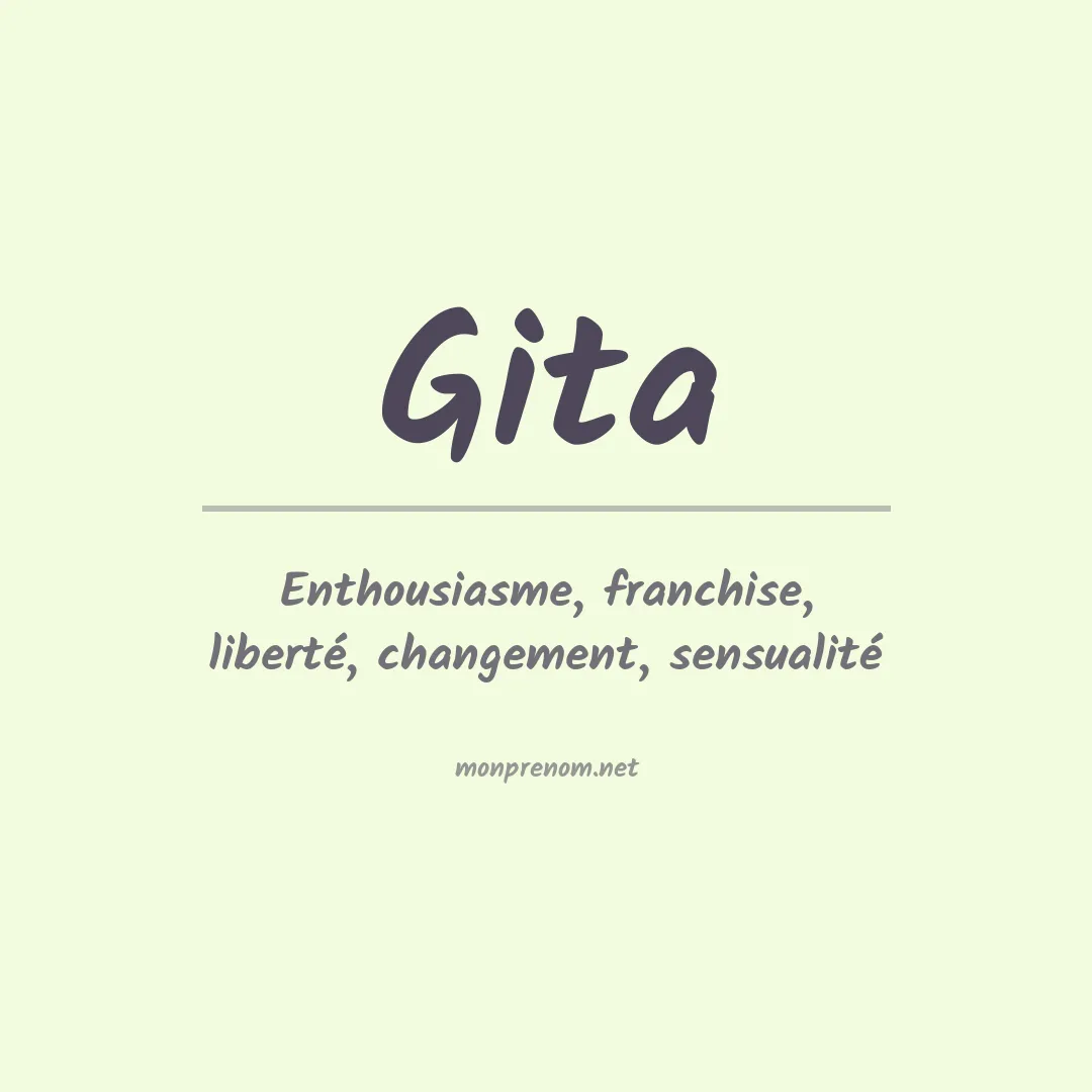 Prénom Gita