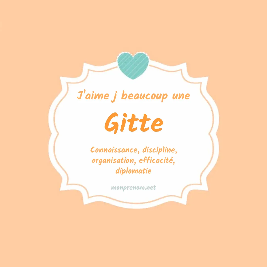 J'aime beaucoup Gitte