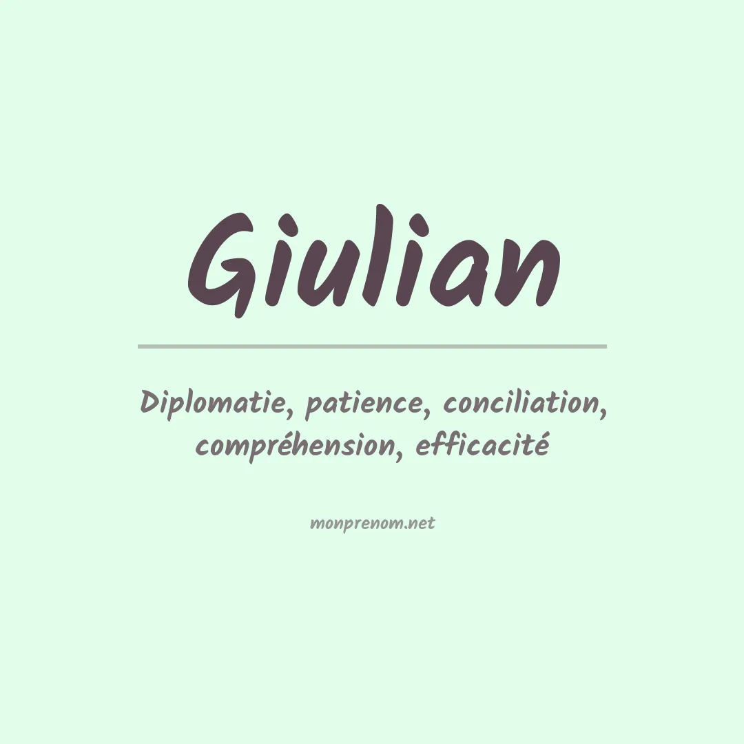 Prénom Giulian
