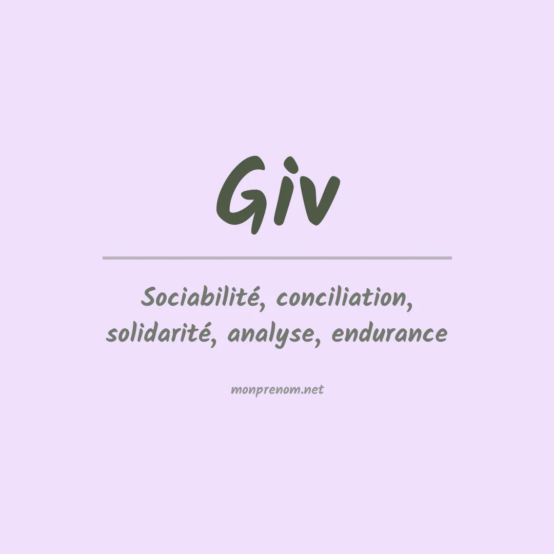 Prénom Giv