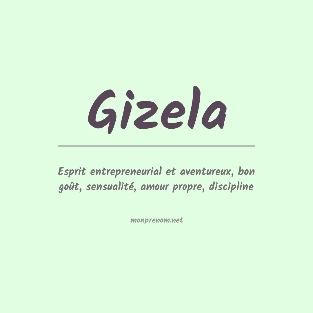 Prénom Gizela