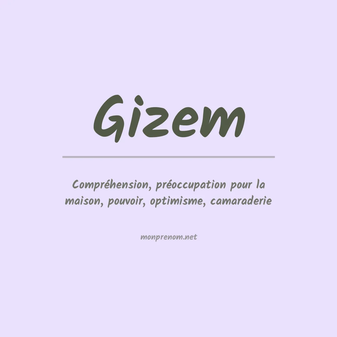 Signification du prénom Gizem