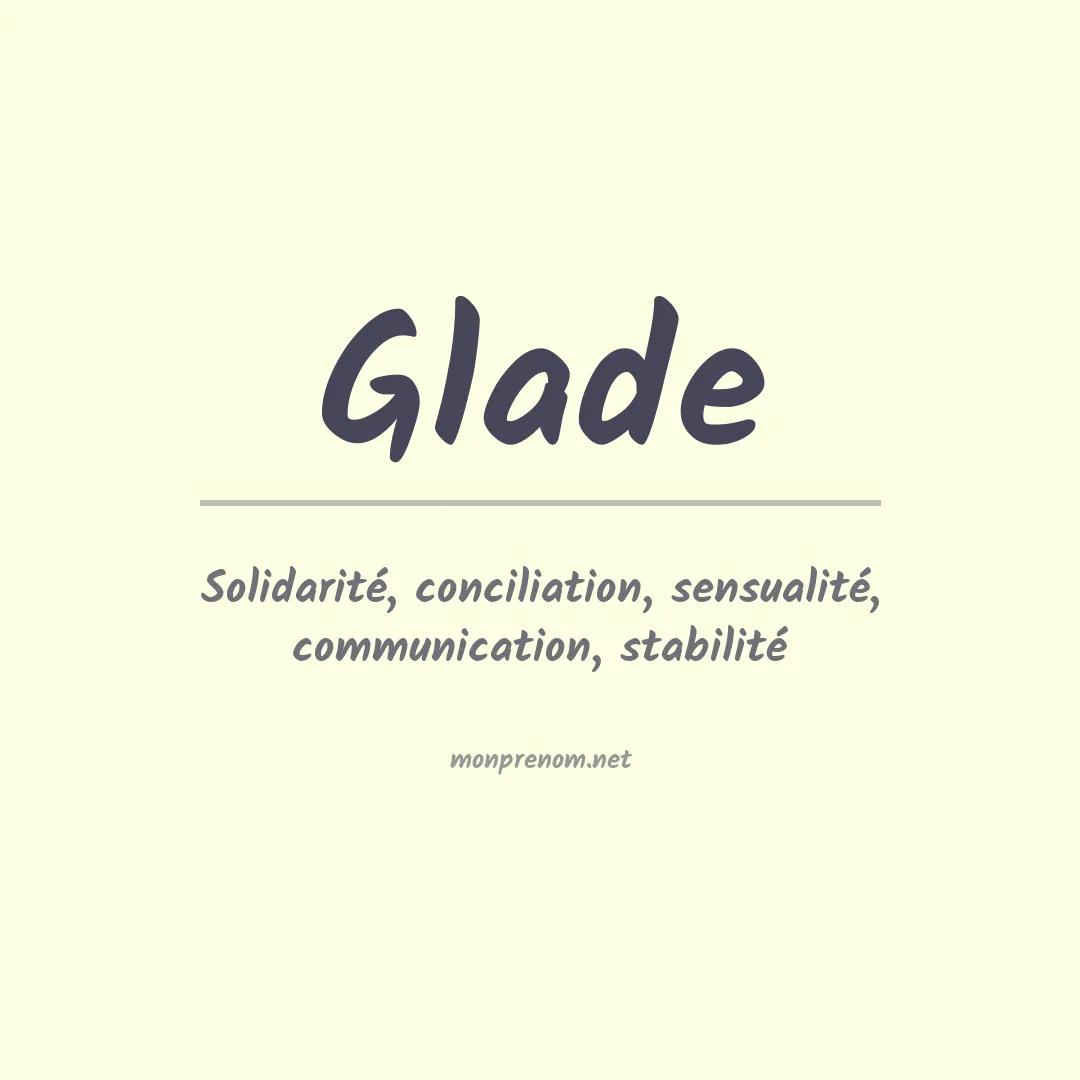 Prénom Glade