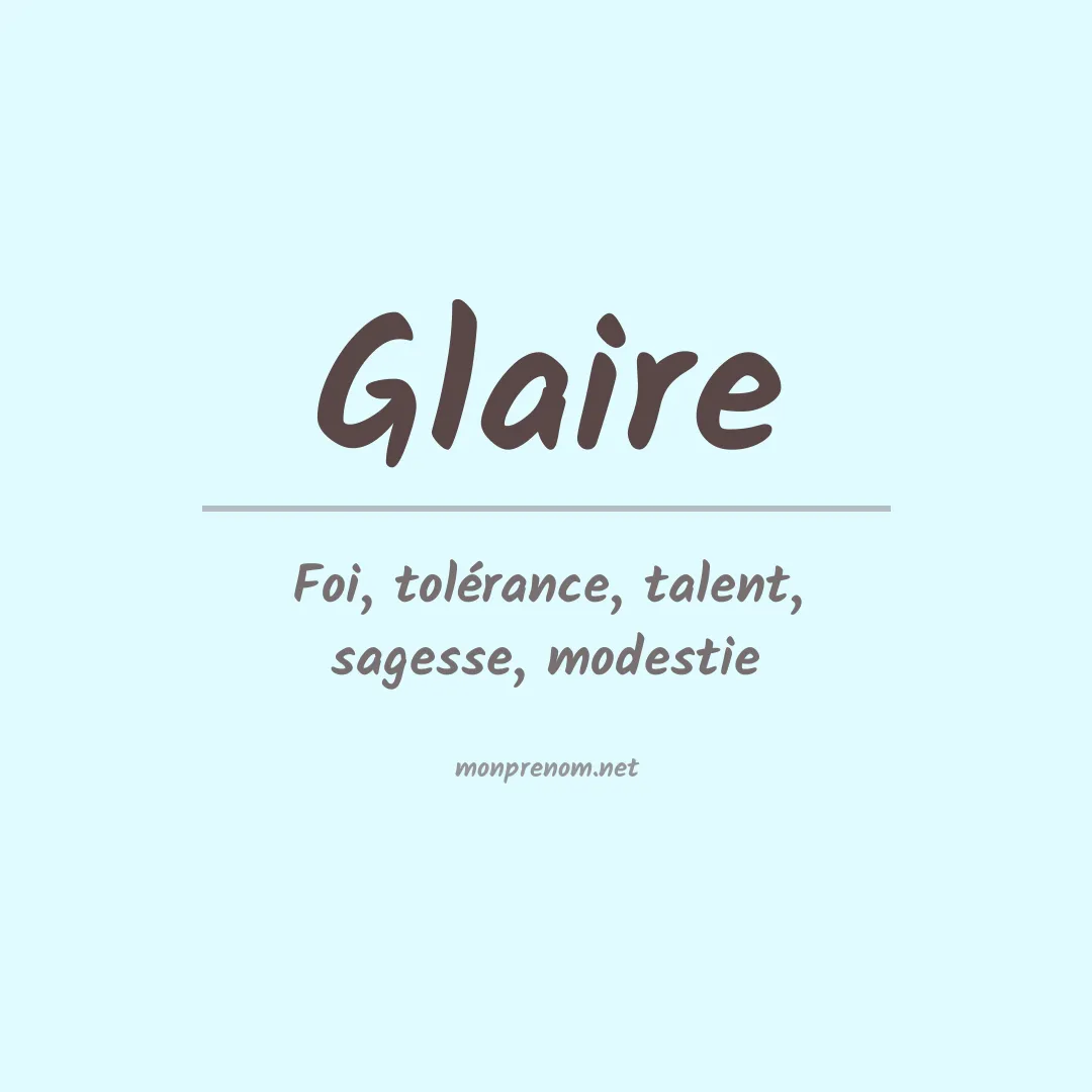Prénom Glaire