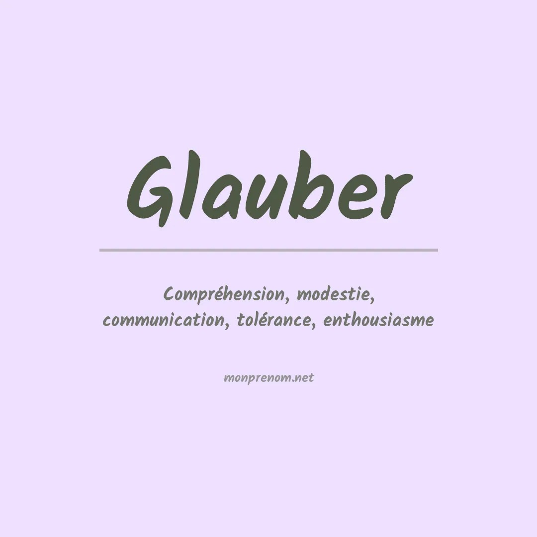Prénom Glauber