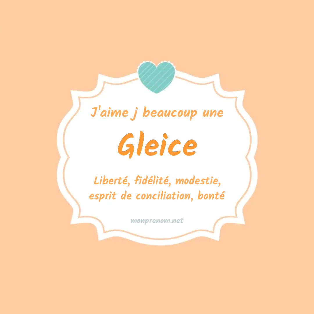 J'aime beaucoup Gleice