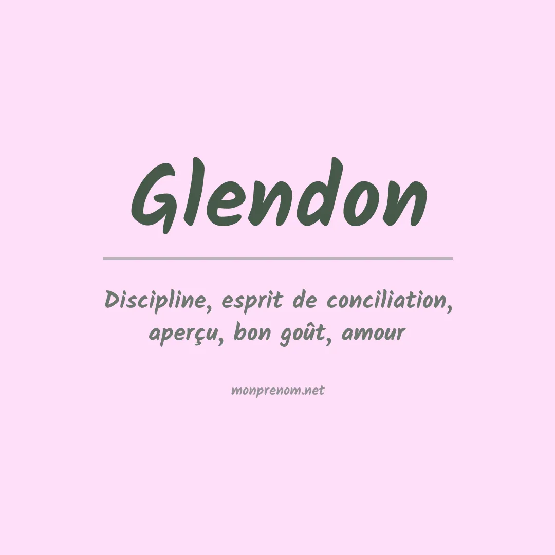 Prénom Glendon