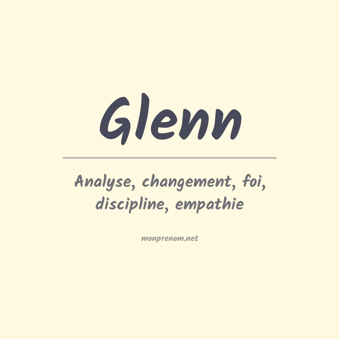 Prénom Glenn