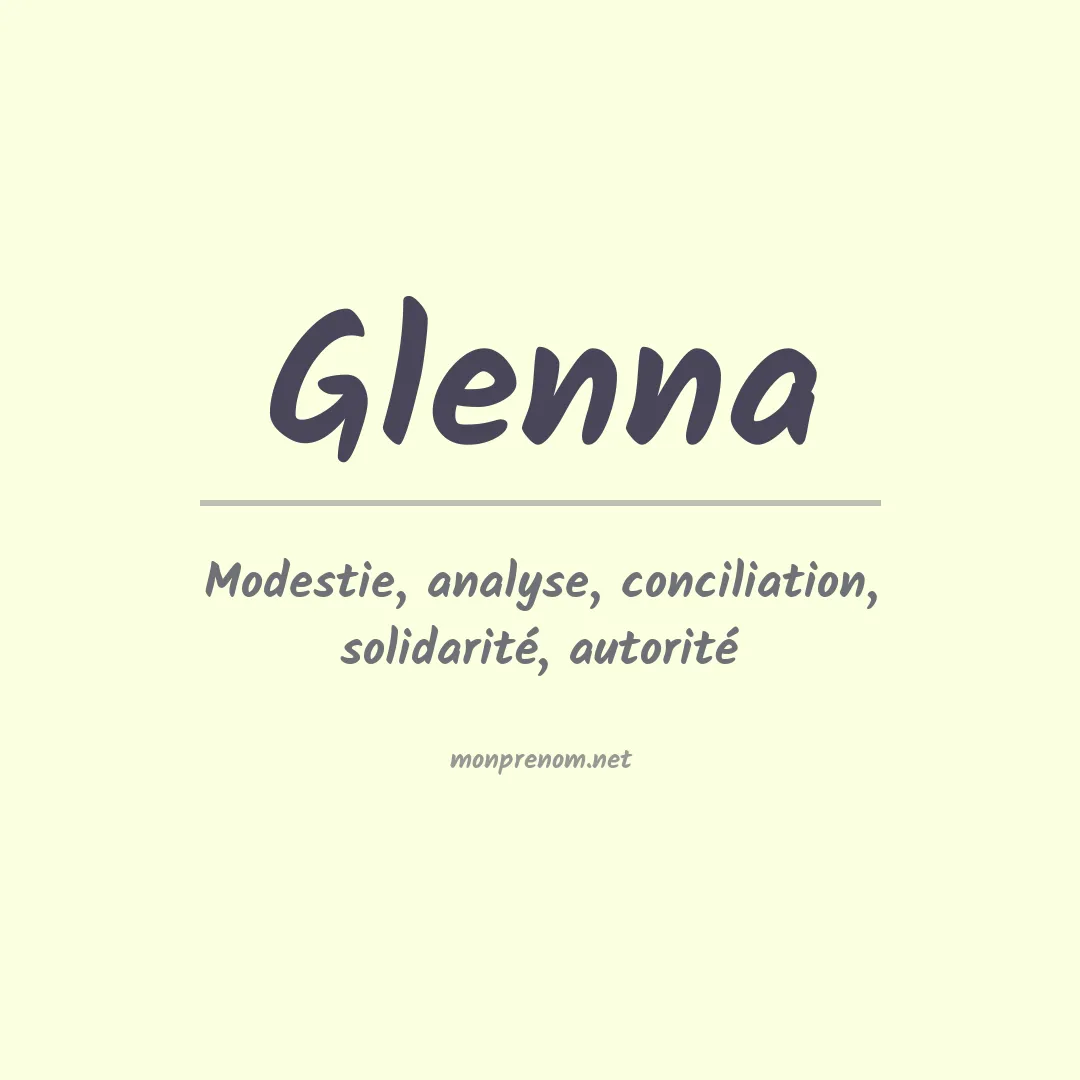 Prénom Glenna