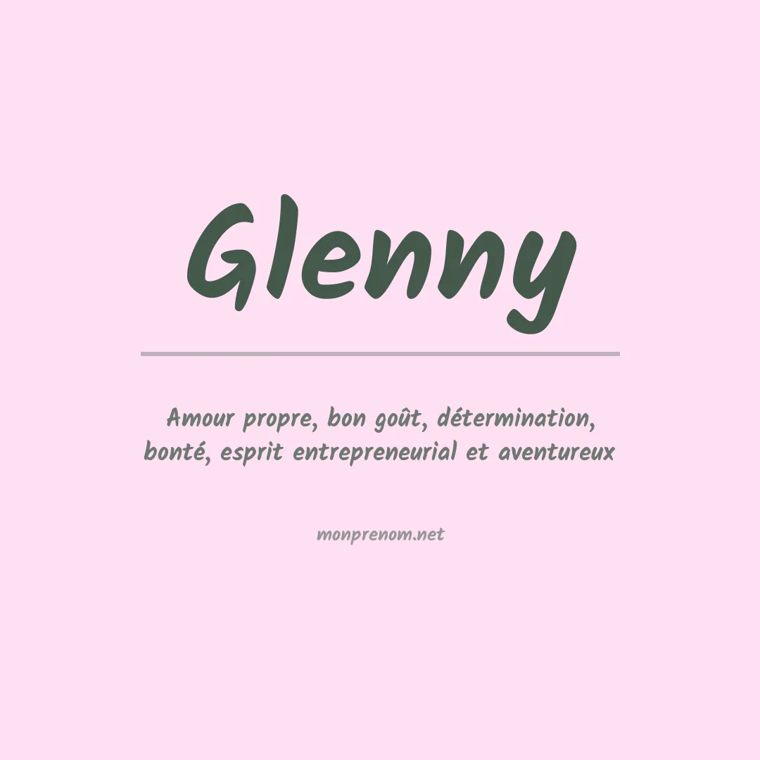 Prénom Glenny