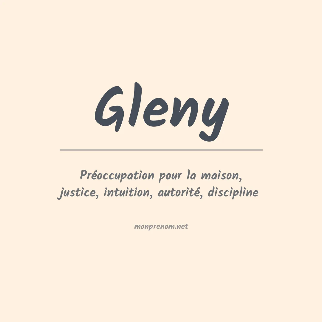 Prénom Gleny