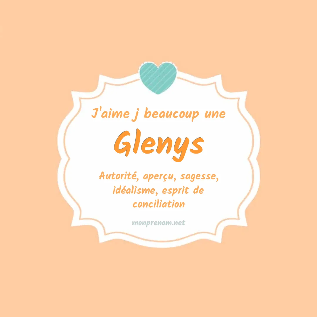 J'aime beaucoup Glenys