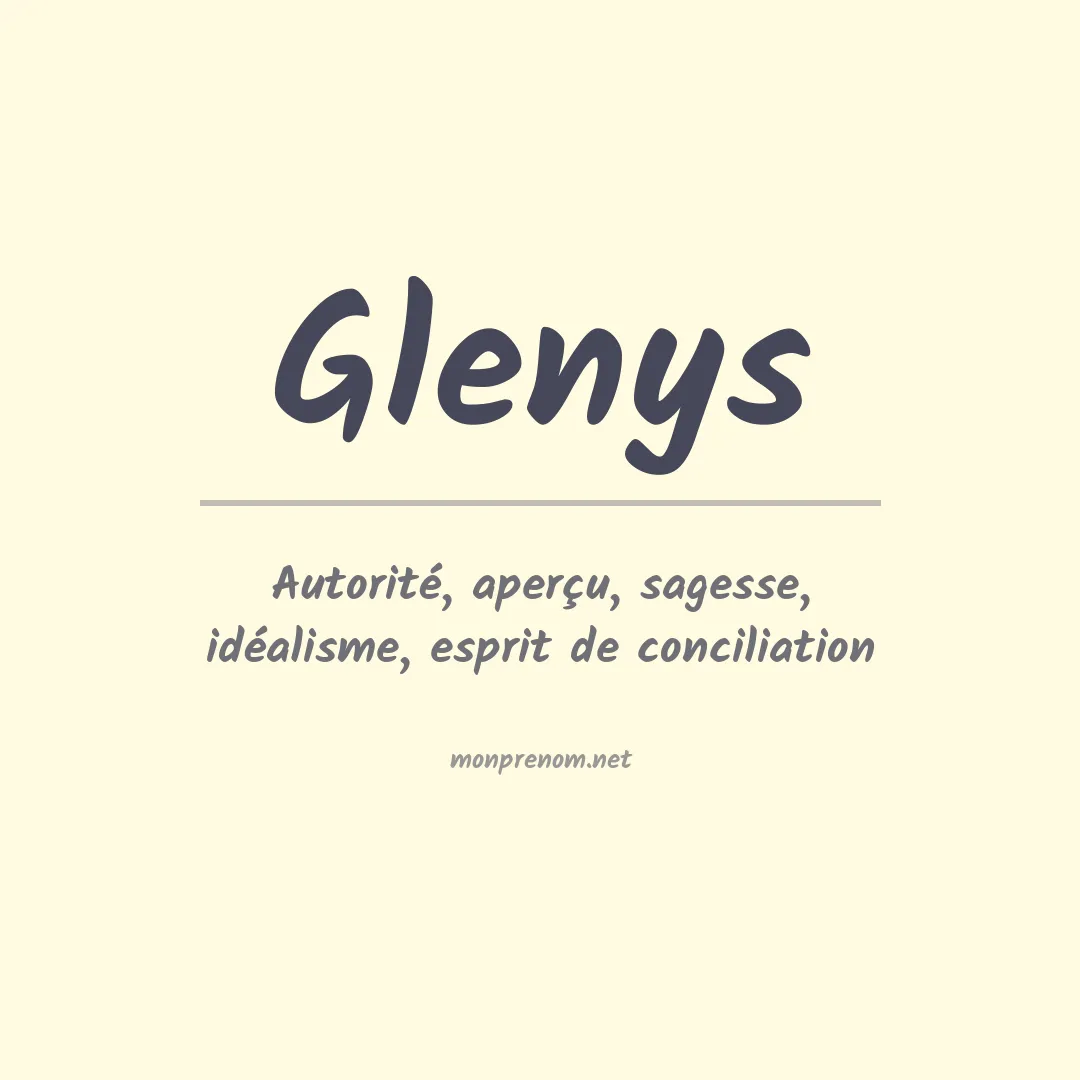 Signification du prénom Glenys