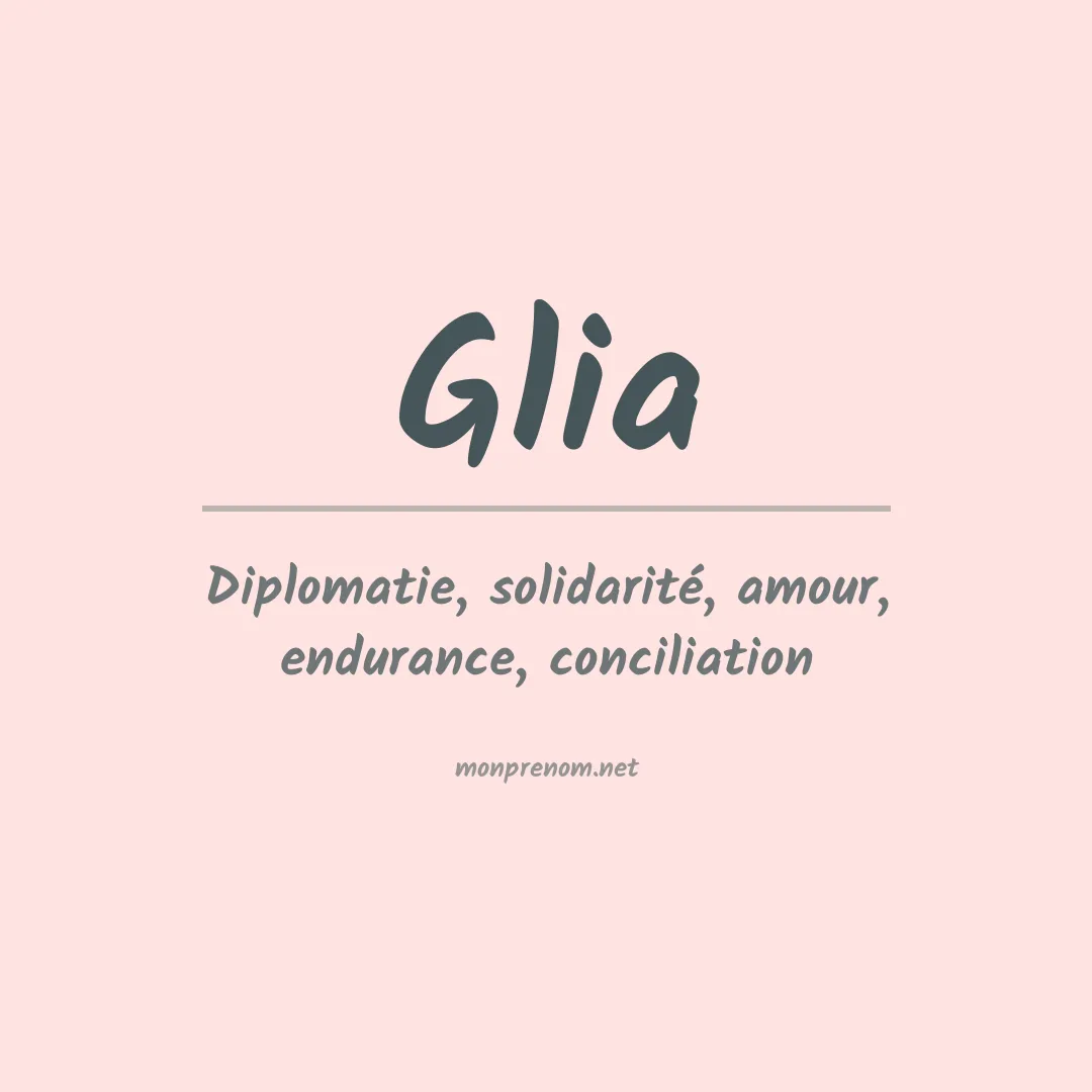 Signification du prénom Glia
