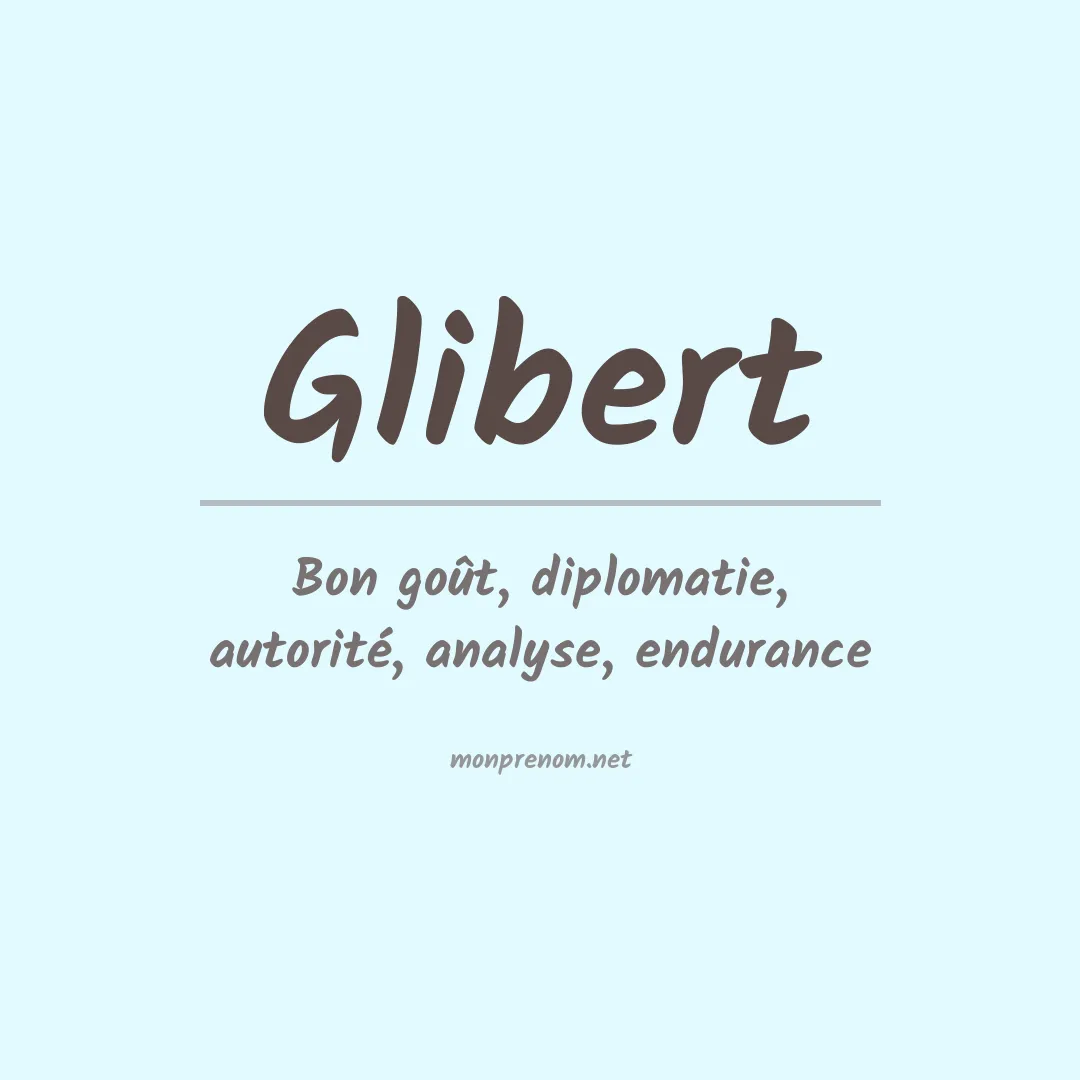 Prénom Glibert
