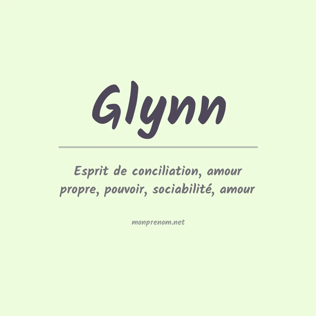 Prénom Glynn
