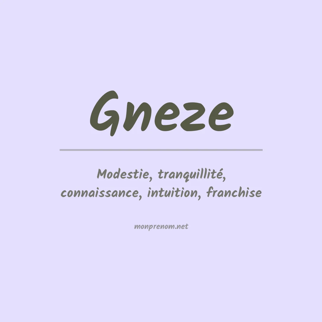 Prénom Gneze