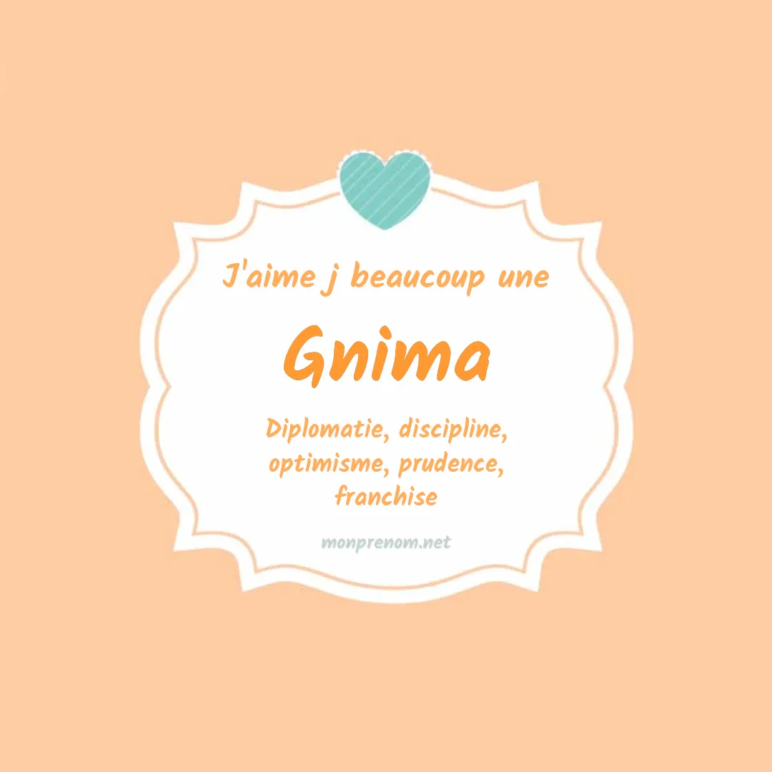 J'aime beaucoup Gnima