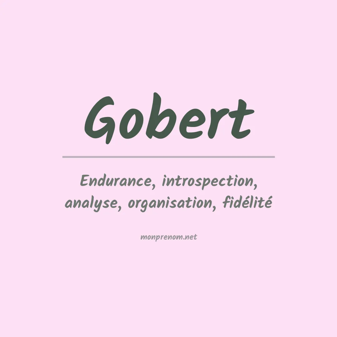 Prénom Gobert