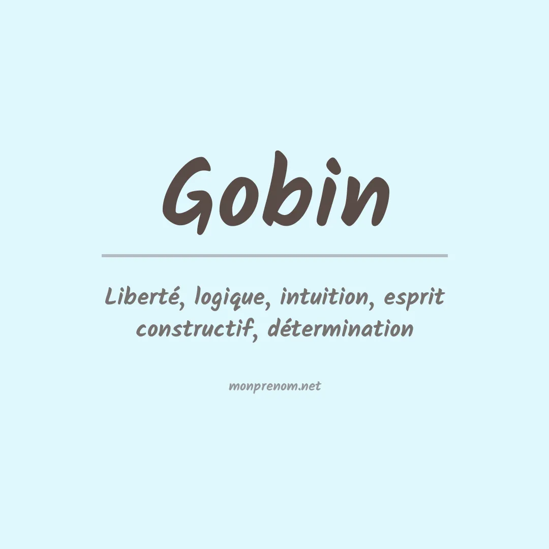 Prénom Gobin