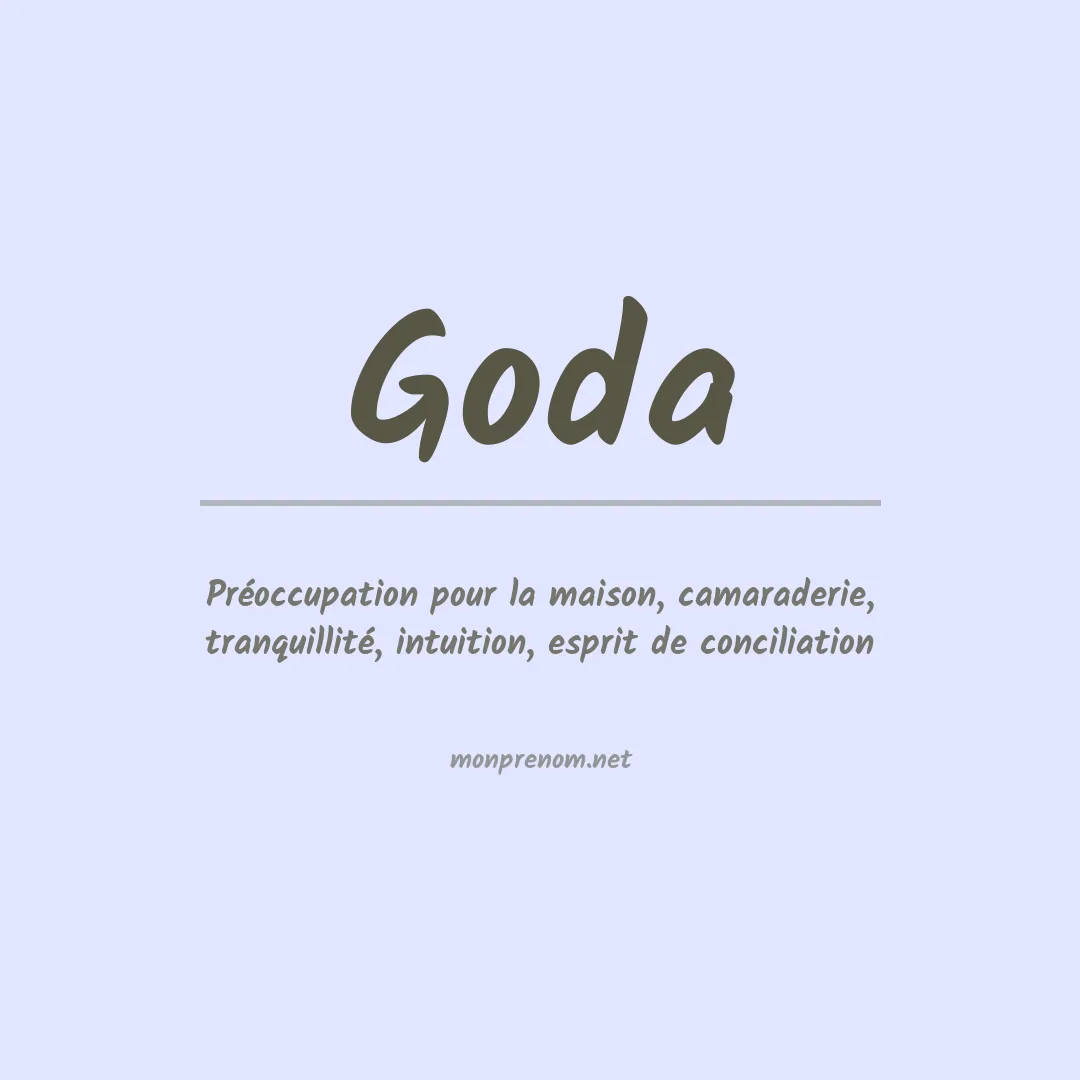 Prénom Goda