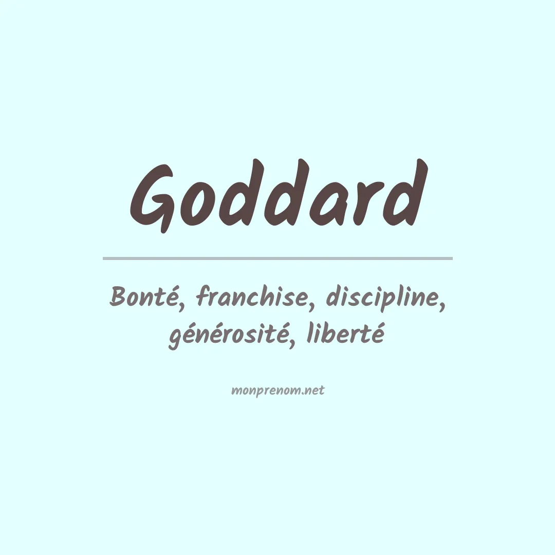 Prénom Goddard