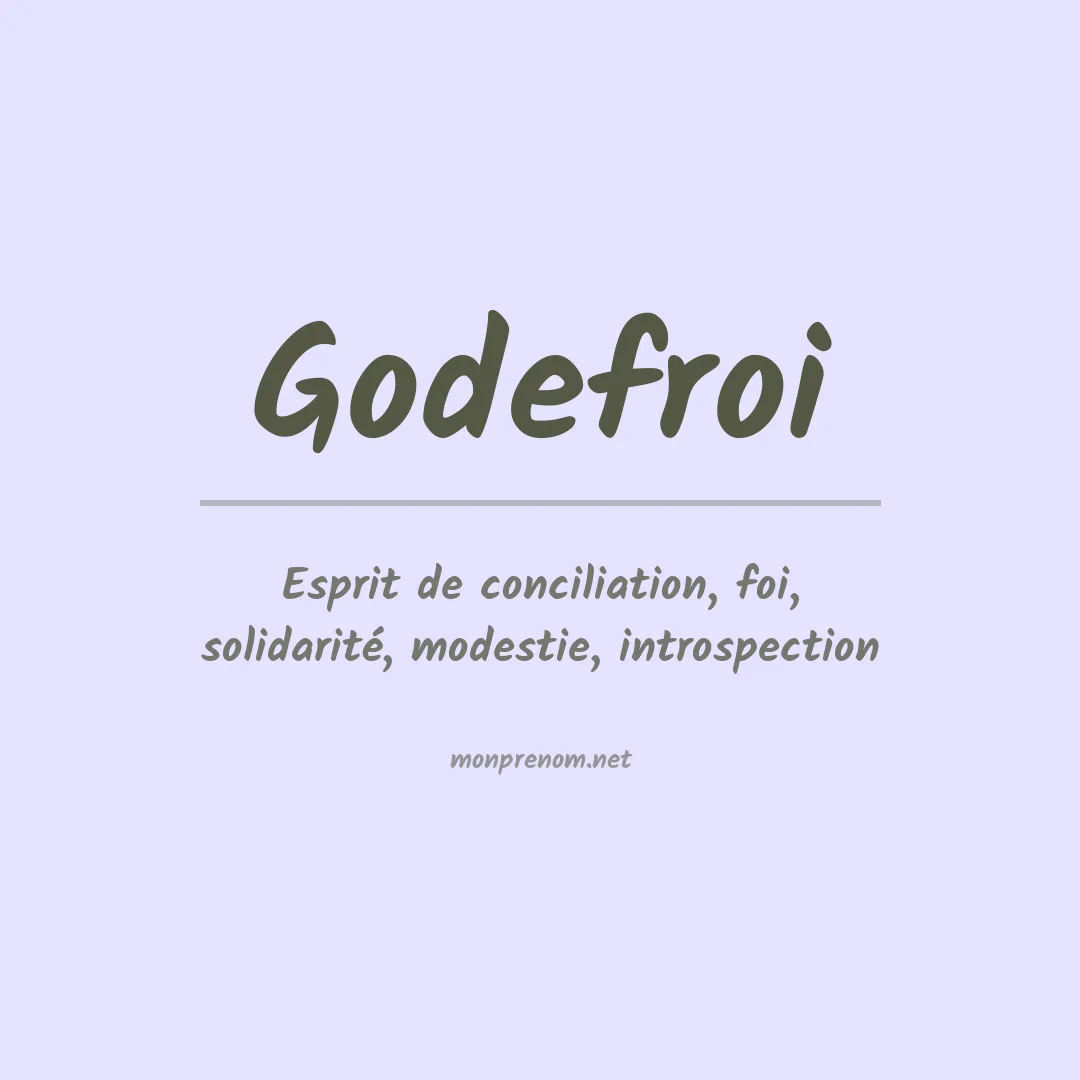 Prénom Godefroi