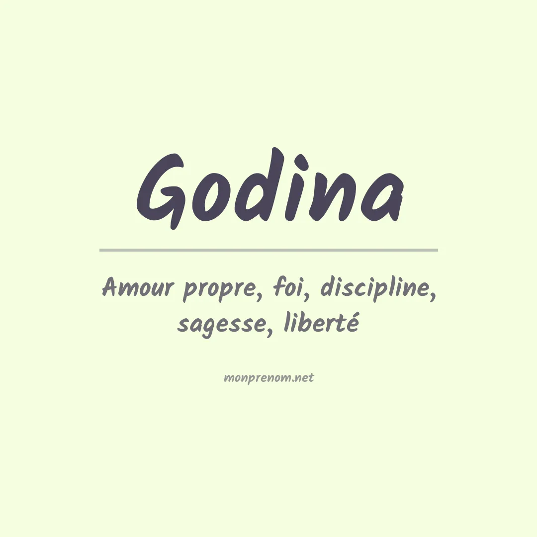 Prénom Godina