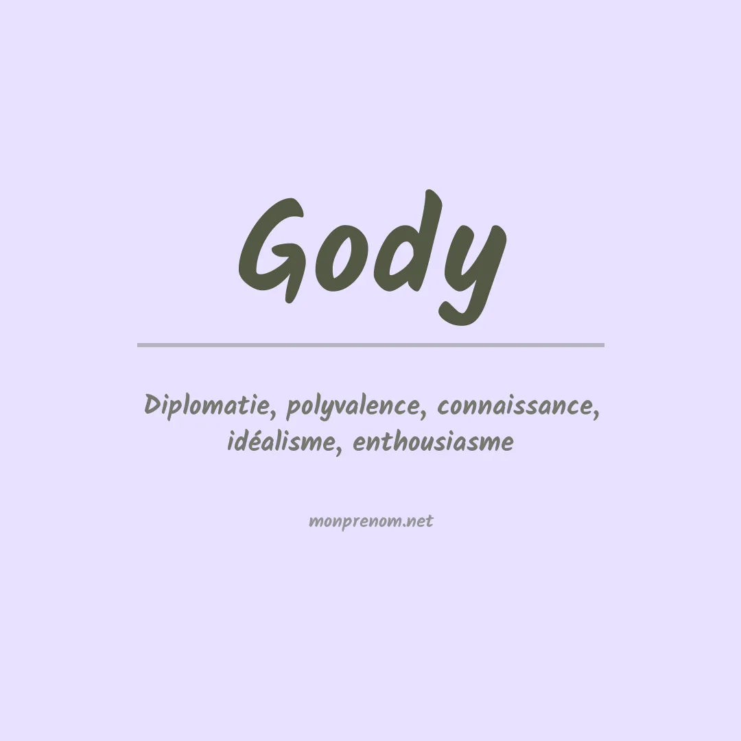 Signification du prénom Gody