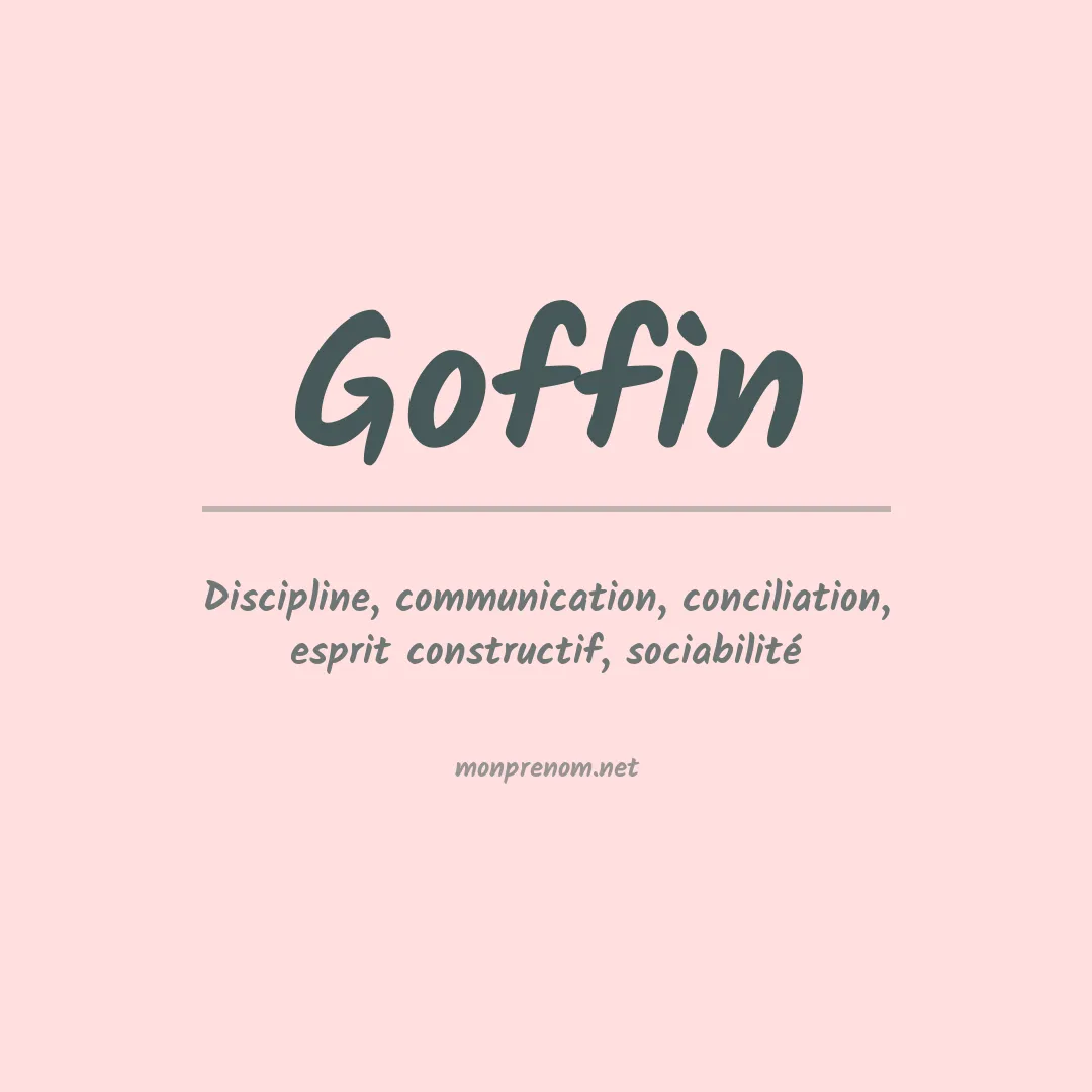 Prénom Goffin