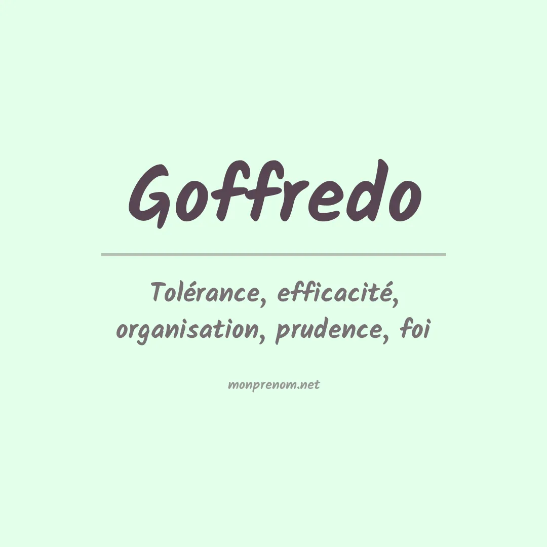 Prénom Goffredo