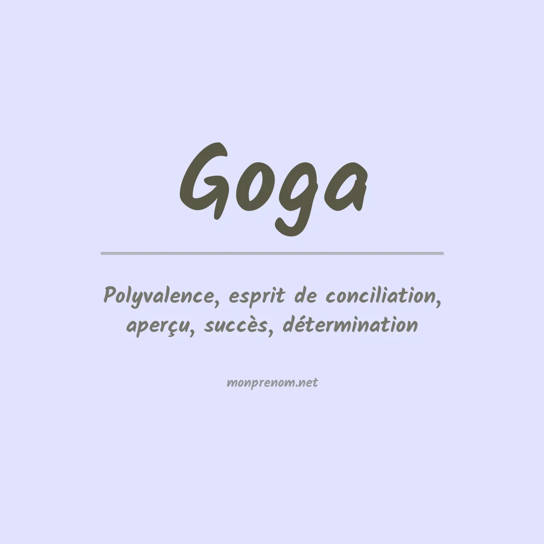 Prénom Goga