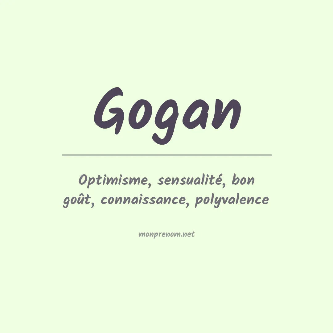 Prénom Gogan