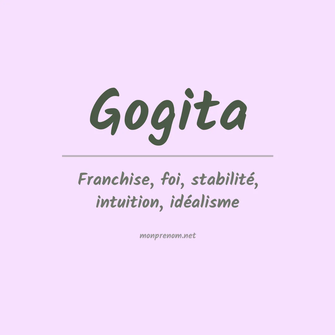 Signification du prénom Gogita