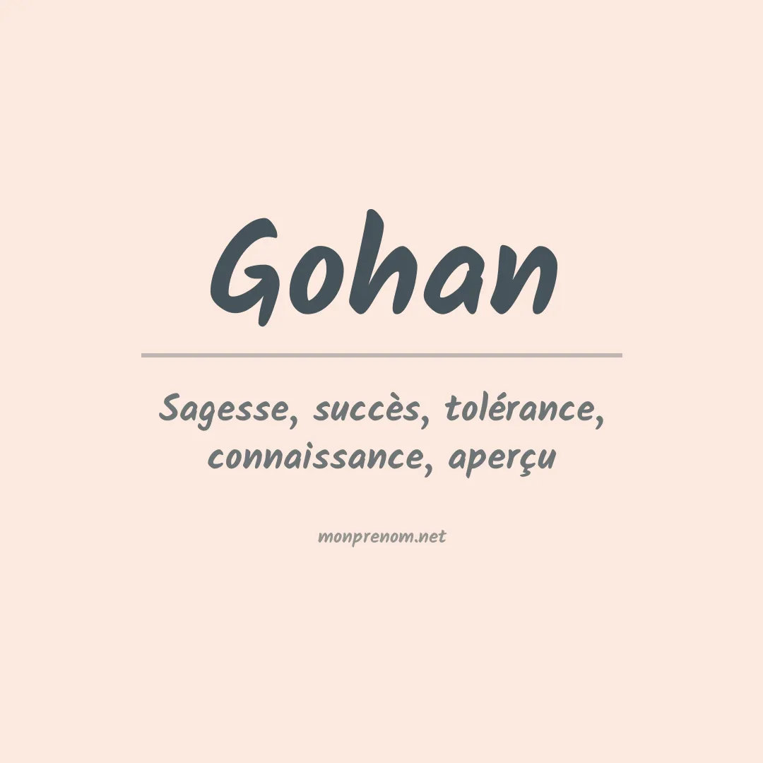 Prénom Gohan