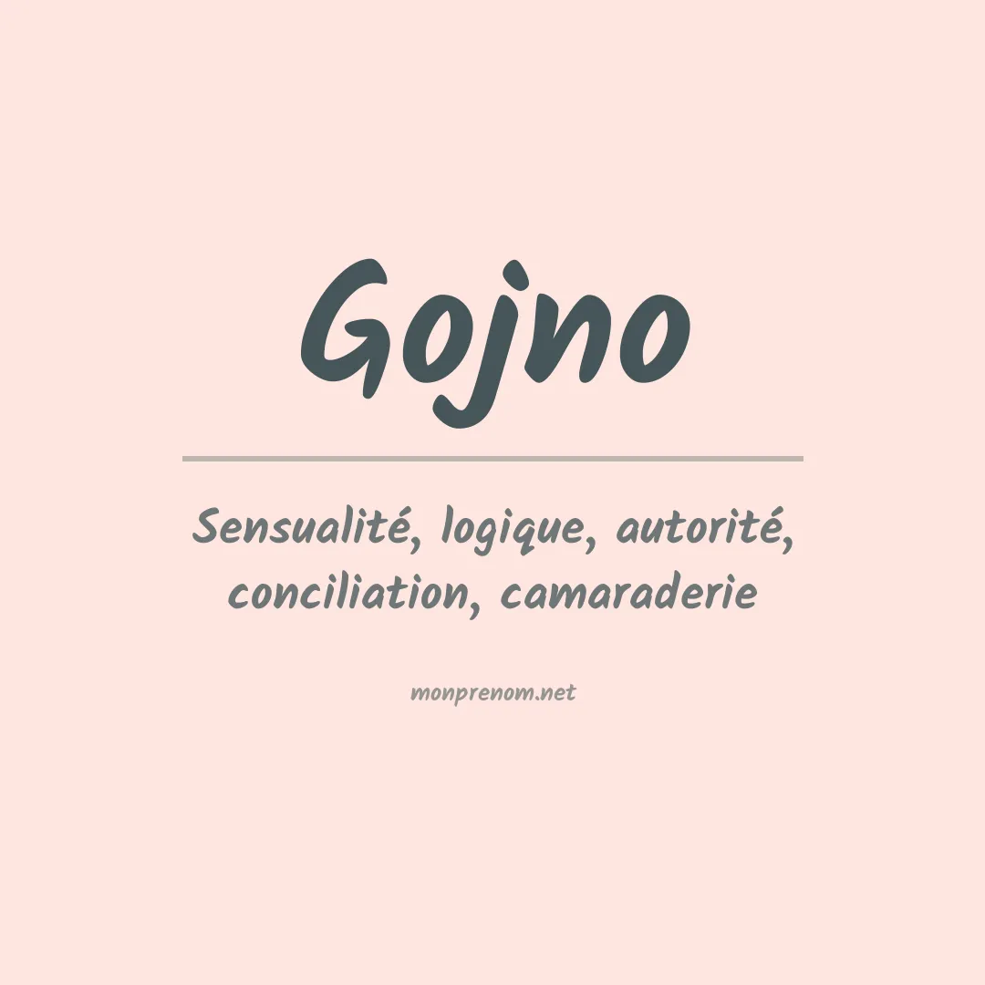 Signification du prénom Gojno