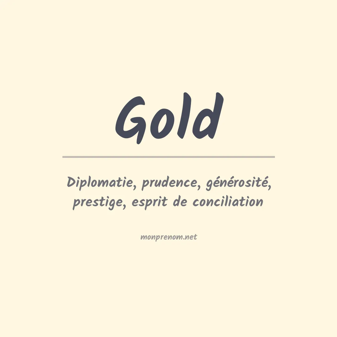 Prénom Gold