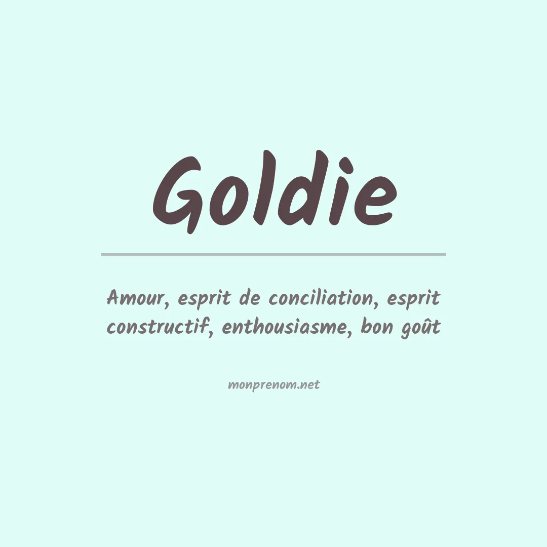 Prénom Goldie