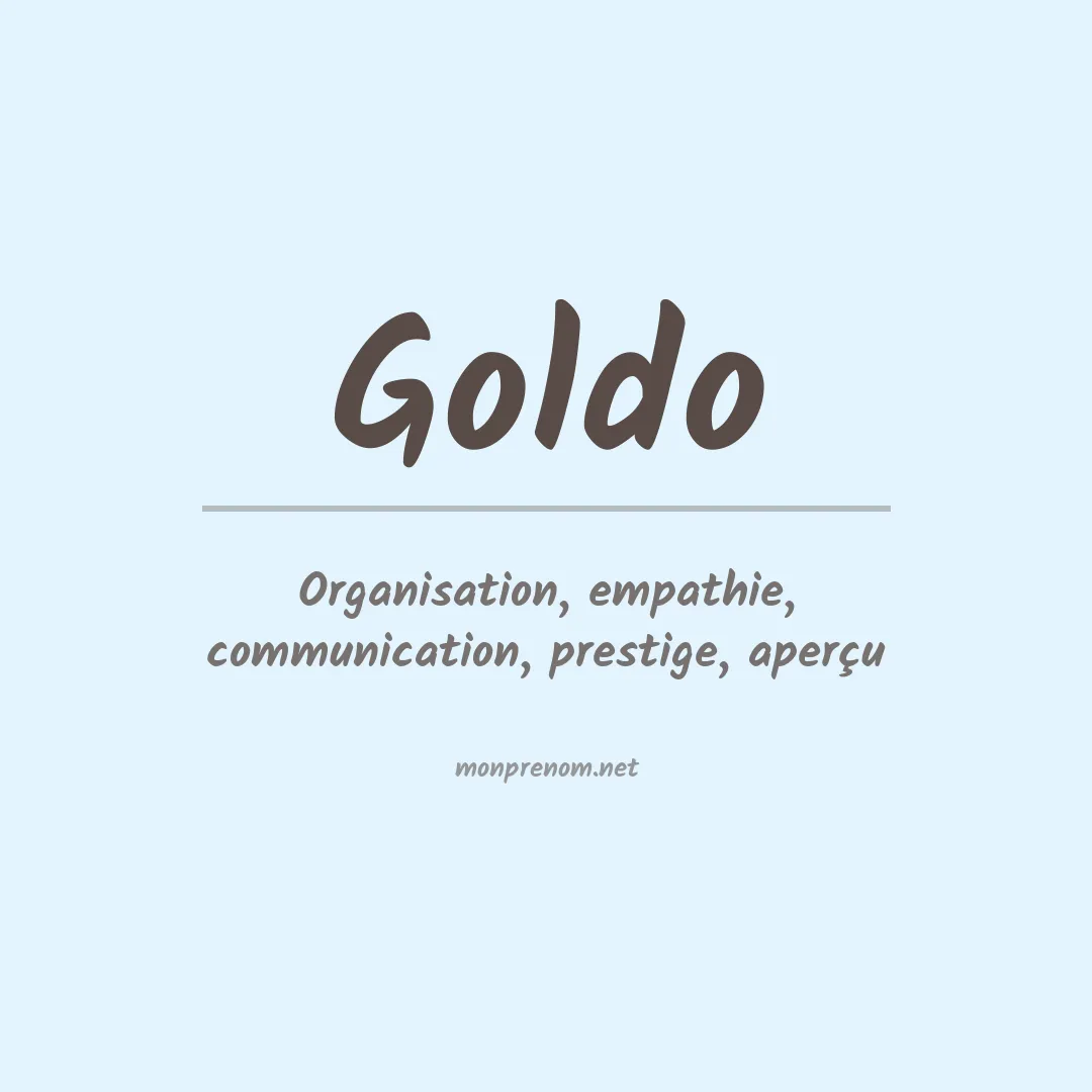Signification du prénom Goldo