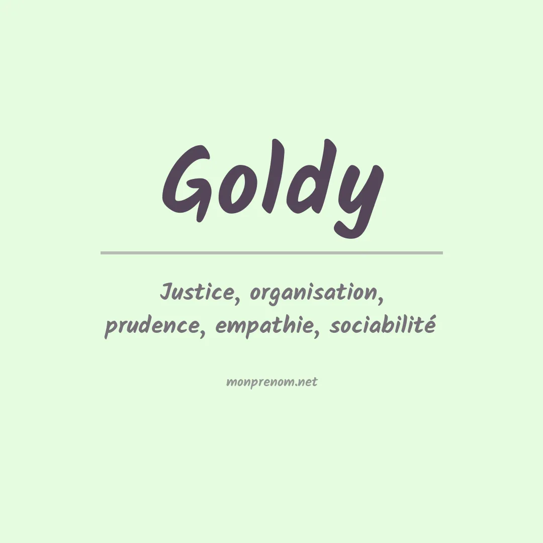 Prénom Goldy
